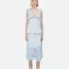 Bottega Veneta Viscose Dress With Lace Embroidery>Women Dresses