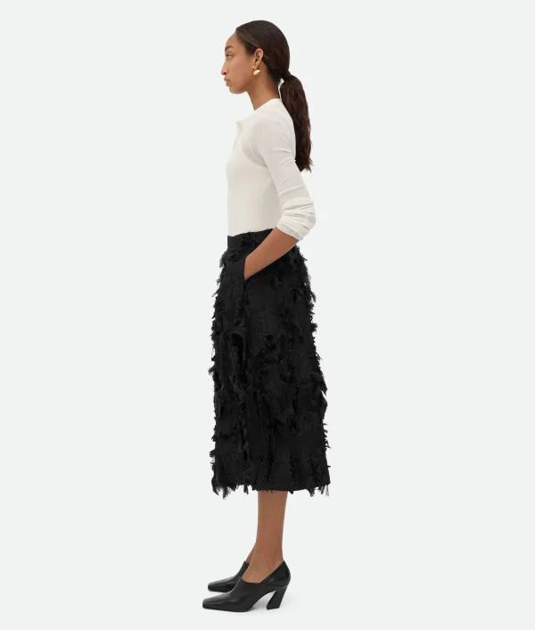 Bottega Veneta Viscose Fil Coupe Skirt>Women Skirts