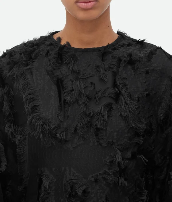 Bottega Veneta Viscose Fil Coupe Top>Women Tops And T-Shirts