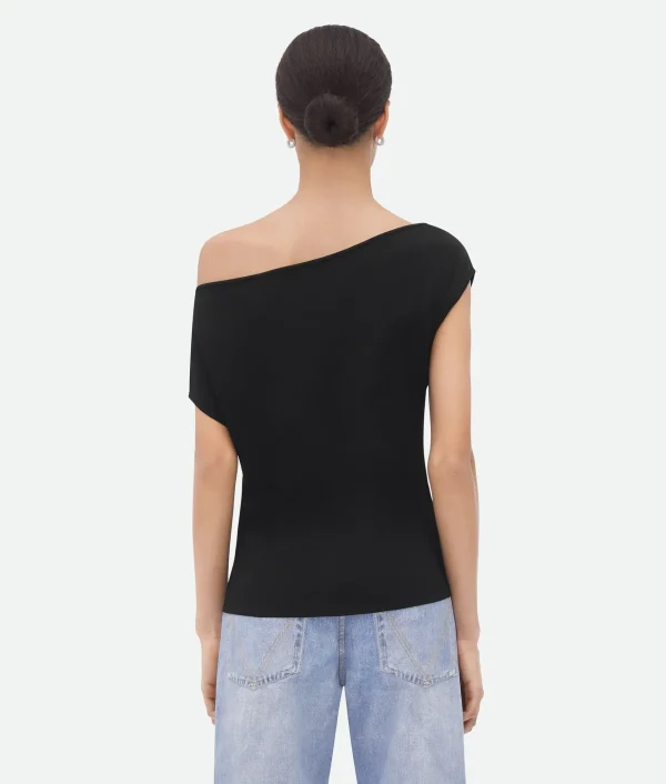 Bottega Veneta Viscose Fluid Knitted Top>Women Tops And T-Shirts