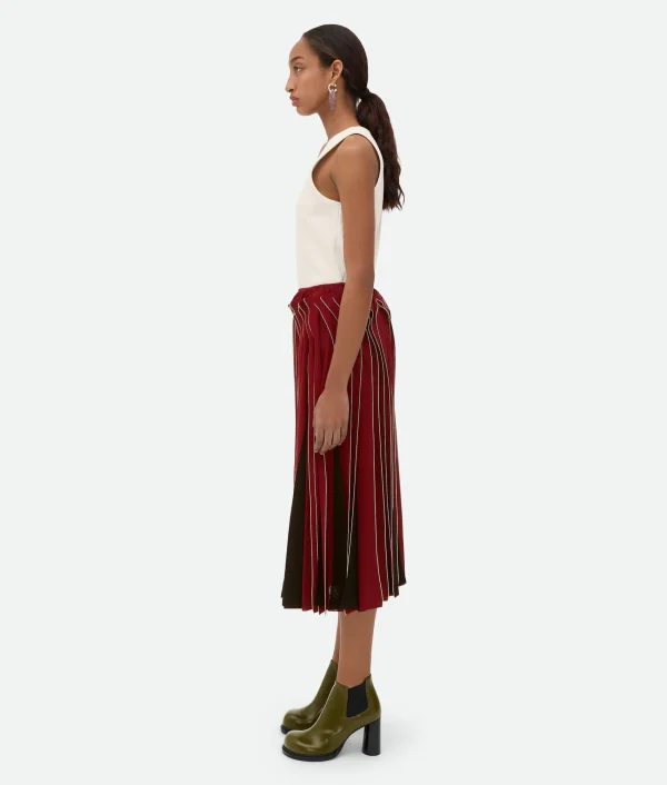 Bottega Veneta Viscose Frill Skirt>Women Skirts