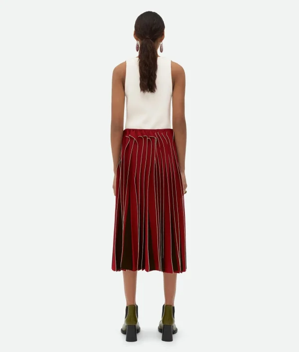 Bottega Veneta Viscose Frill Skirt>Women Skirts
