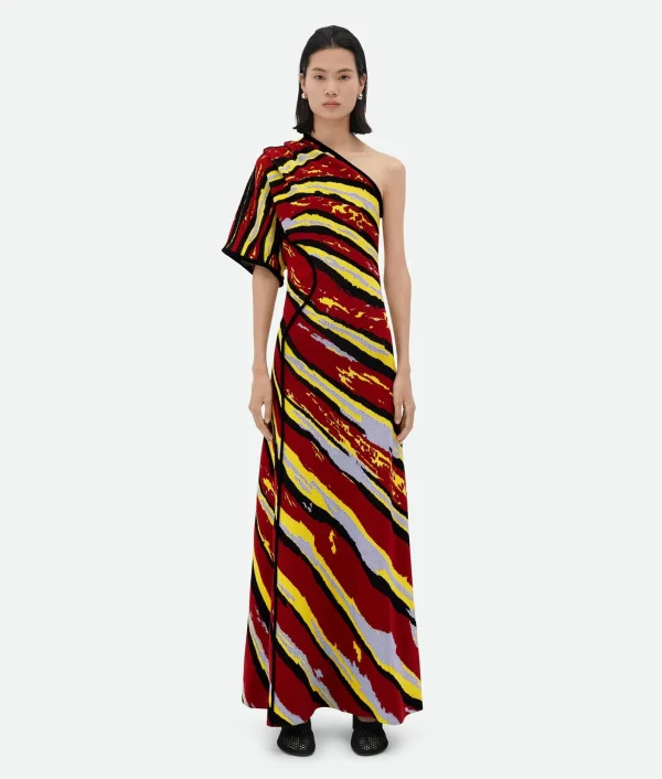 Bottega Veneta Viscose Jacquard Dress>Women Dresses