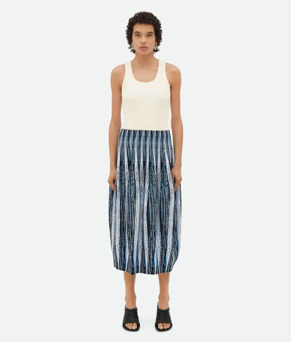 Bottega Veneta Viscose Jacquard Skirt>Women Skirts