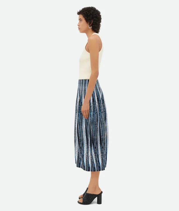 Bottega Veneta Viscose Jacquard Skirt>Women Skirts
