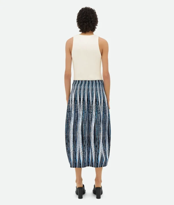 Bottega Veneta Viscose Jacquard Skirt>Women Skirts