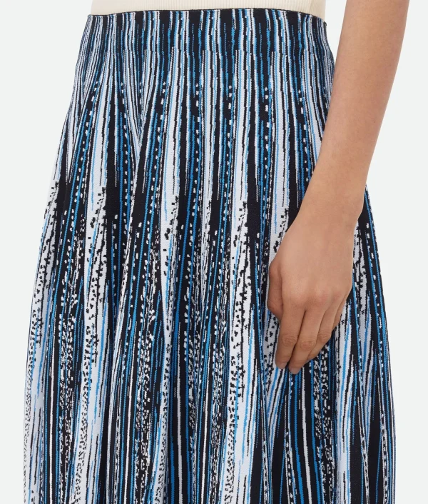 Bottega Veneta Viscose Jacquard Skirt>Women Skirts