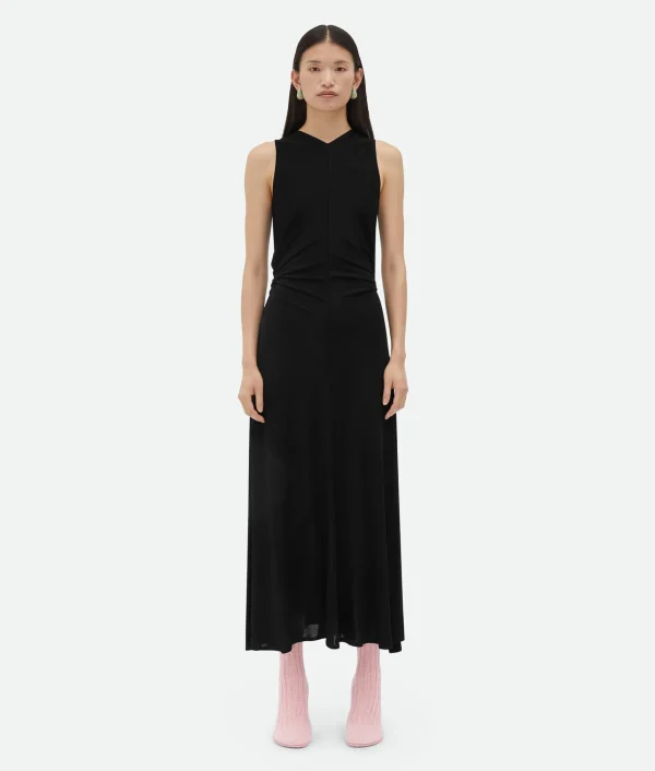 Bottega Veneta Viscose Jersey Long Dress With Knot Ring>Women Dresses