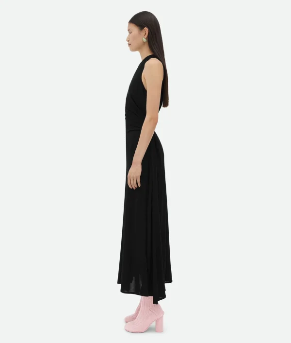 Bottega Veneta Viscose Jersey Long Dress With Knot Ring>Women Dresses