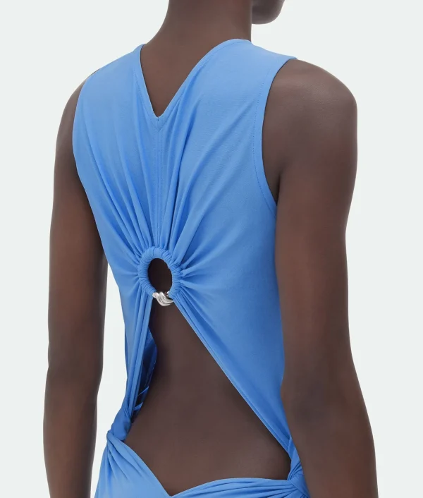 Bottega Veneta Viscose Jersey Long Dress With Knot Ring>Women Dresses