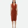 Bottega Veneta Viscose Jersey Midi Dress>Women Dresses
