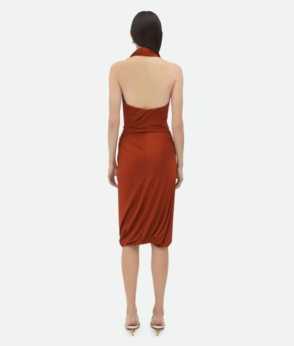 Bottega Veneta Viscose Jersey Midi Dress>Women Dresses