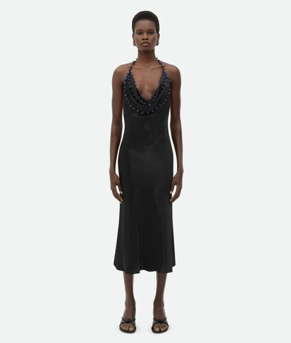 Bottega Veneta Viscose Satin Dress>Women Dresses