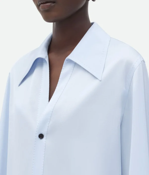 Bottega Veneta Viscose Twill Shirt>Women Shirts