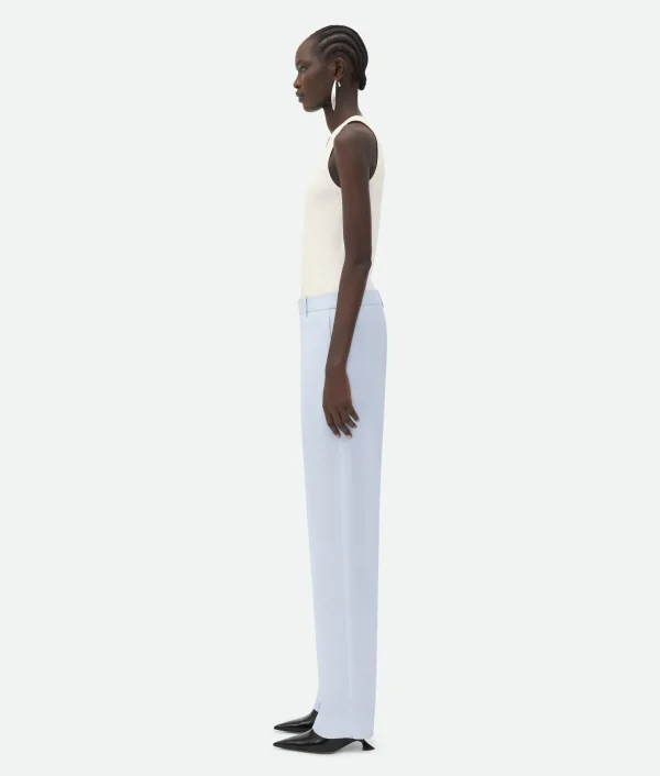 Bottega Veneta Viscose Twill Straight Pants>Women Trousers And Shorts