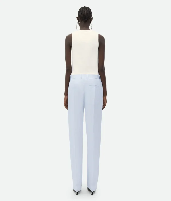 Bottega Veneta Viscose Twill Straight Pants>Women Trousers And Shorts