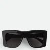 Bottega Veneta Visor Recycled Acetate Square Sunglasses>Women Sunglasses | Sunglasses
