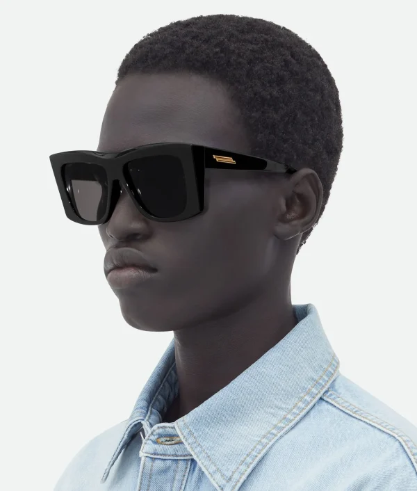 Bottega Veneta Visor Recycled Acetate Square Sunglasses>Women Sunglasses | Sunglasses