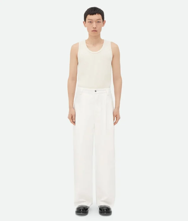 Bottega Veneta Pleated Denim Trousers> Denim | Trousers And Shorts