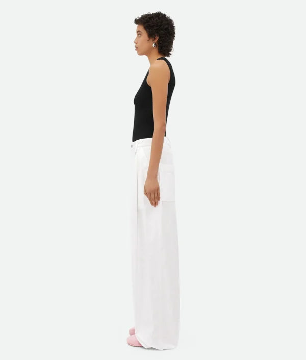 Bottega Veneta Pleated Denim Trousers>Women Denim