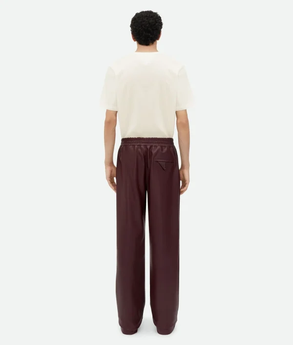 Bottega Veneta Wide Leg Leather Trousers> Leather | Trousers And Shorts