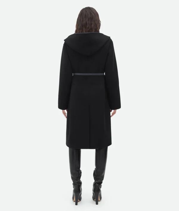 Bottega Veneta Wool And Cashmere Hooded Coat>Women Coats