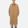 Bottega Veneta Wool And Cotton Coat> Coats