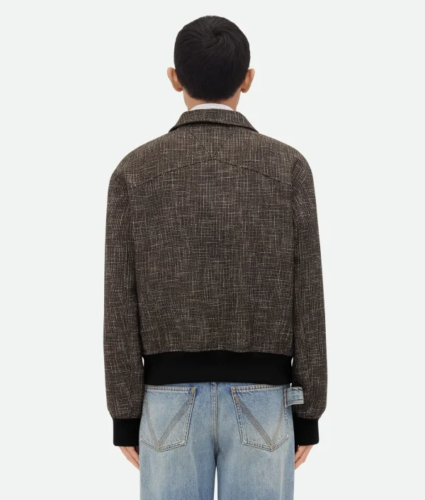 Bottega Veneta Wool And Cotton Pied De Poule Blouson> Jackets