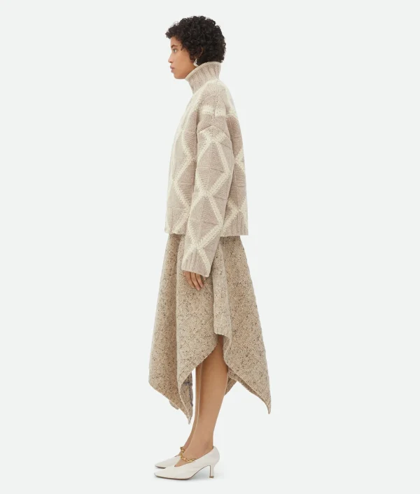 Bottega Veneta Wool Argyle Intarsia Jumper>Women Knitwear