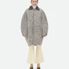 Bottega Veneta Wool Boucle Chevron Coat>Women Coats