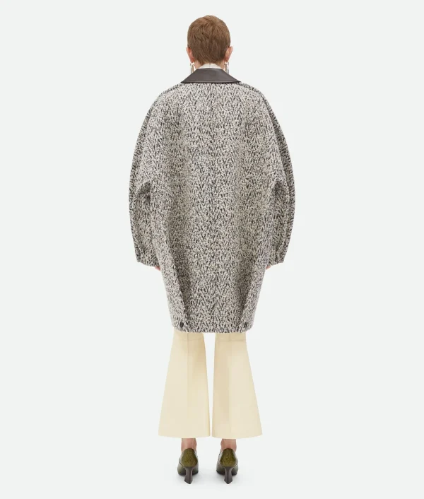 Bottega Veneta Wool Boucle Chevron Coat>Women Coats