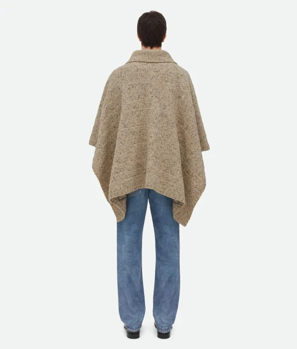 Bottega Veneta Wool Diamond Poncho> Knitwear