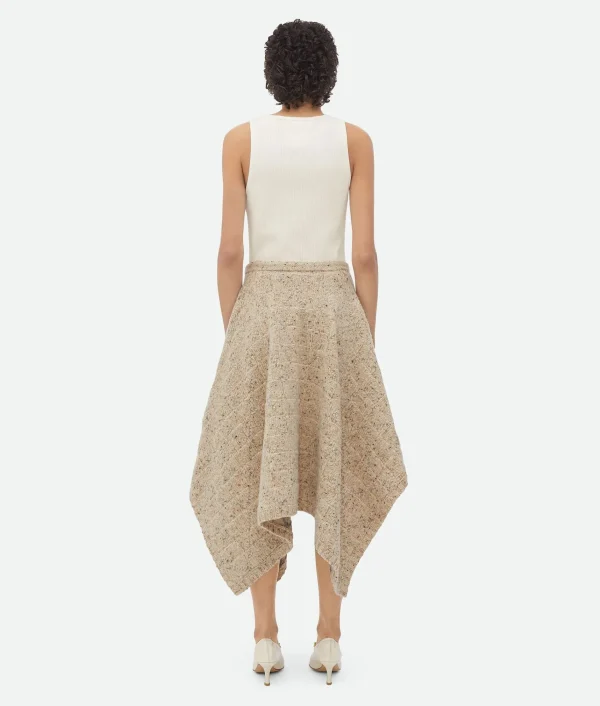 Bottega Veneta Wool Diamond Skirt>Women Skirts