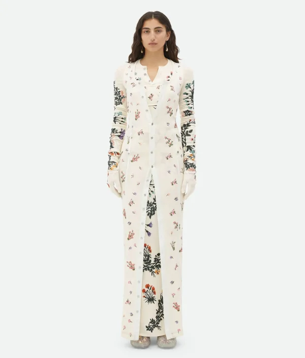 Bottega Veneta Wool Flowers Long Gloves>Women Gloves