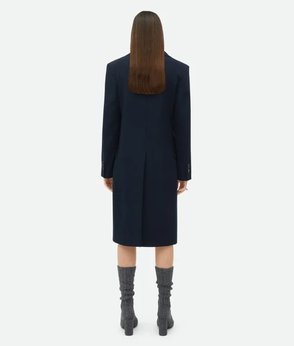 Bottega Veneta Wool Gabardine Coat>Women Coats