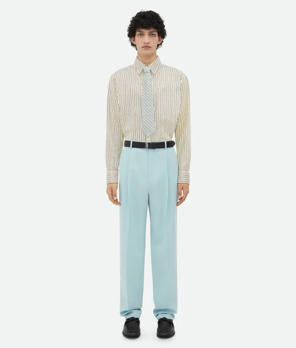 Bottega Veneta Wool Grain De Poudre Trousers> Trousers And Shorts