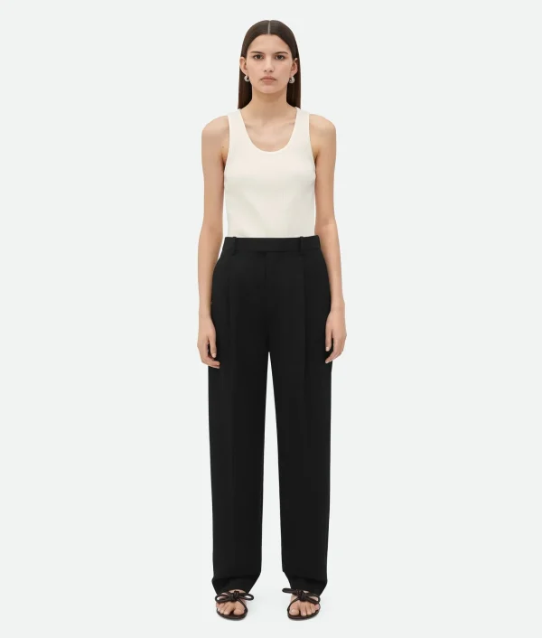 Bottega Veneta Wool Grain De Poudre Trousers>Women Trousers And Shorts