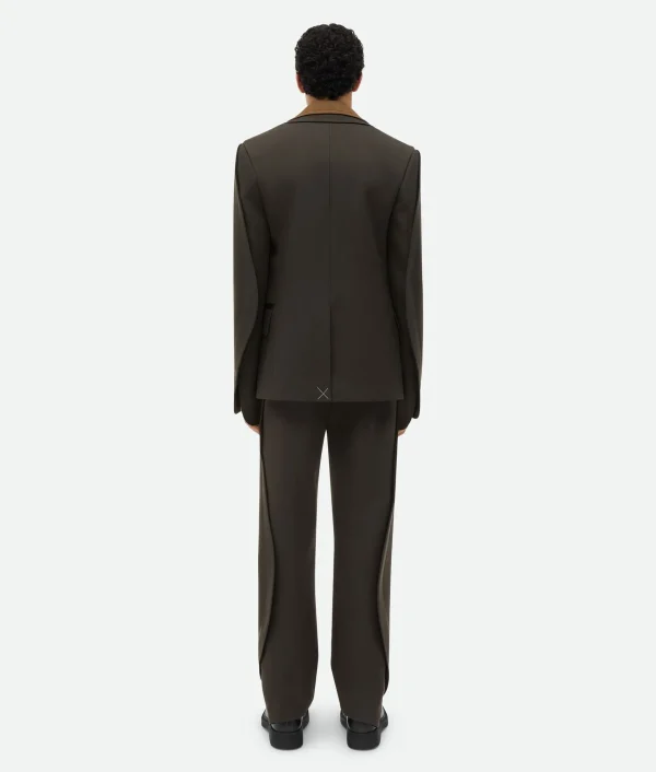 Bottega Veneta Wool Jacket With Contrasting Collar> Jackets