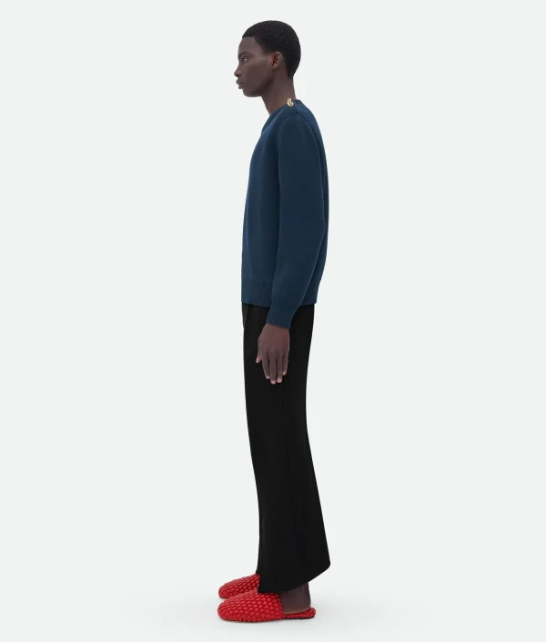 Bottega Veneta Wool Jumper With Metal Knot Buttons> Knitwear
