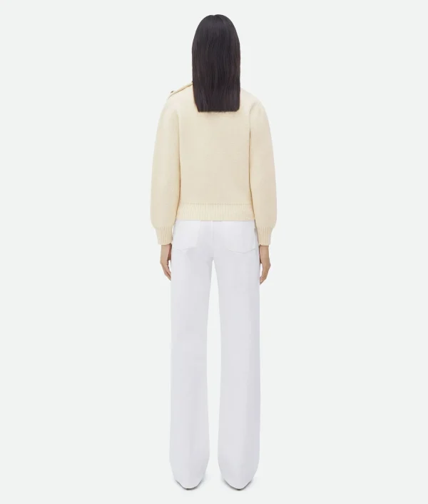 Bottega Veneta Wool Jumper With Metal Knot Buttons>Women Knitwear