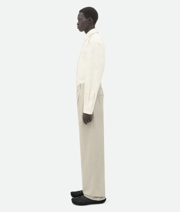 Bottega Veneta Wool Silk Mouline Trousers> Trousers And Shorts