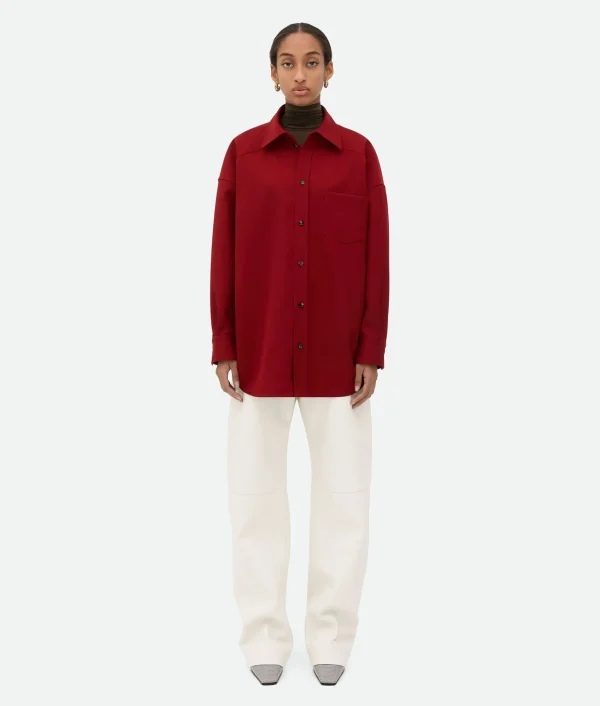 Bottega Veneta Wool Twill Shirt>Women Shirts