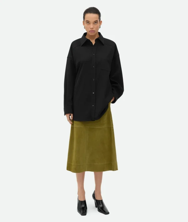 Bottega Veneta Wool Twill Shirt>Women Shirts
