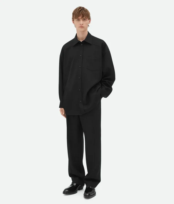 Bottega Veneta Wool Twill Shirt> Shirts