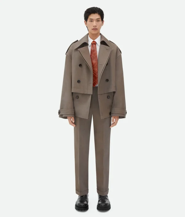 Bottega Veneta Wool Twill Trench> Coats