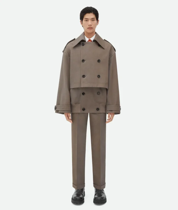 Bottega Veneta Wool Twill Trench> Coats