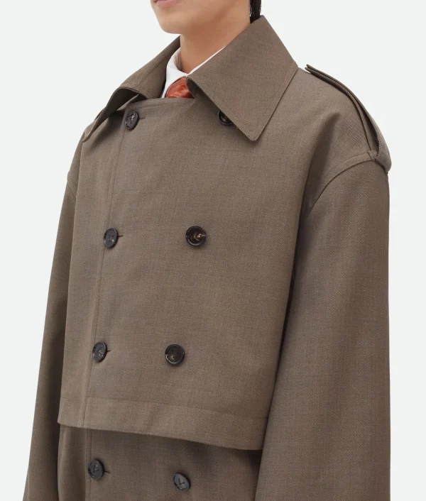 Bottega Veneta Wool Twill Trench> Coats