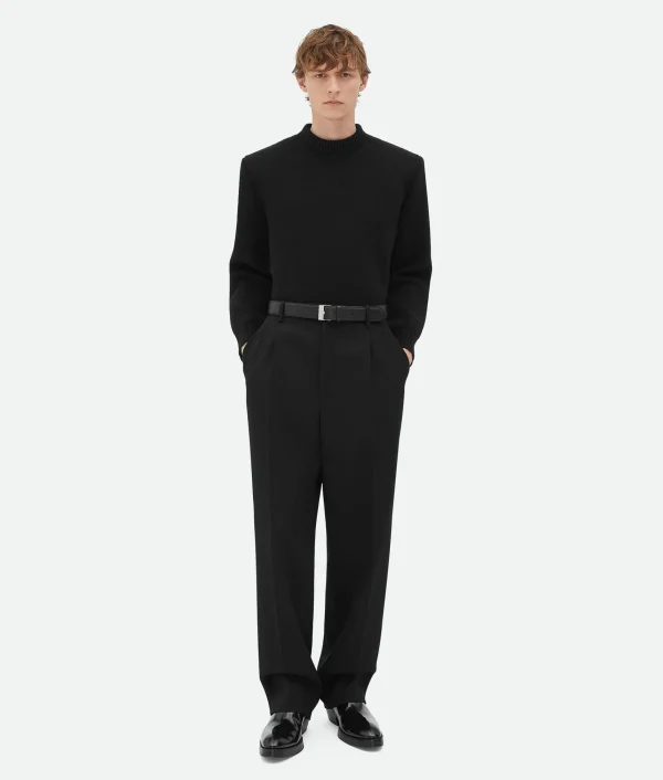 Bottega Veneta Wool Twill Trousers> Trousers And Shorts