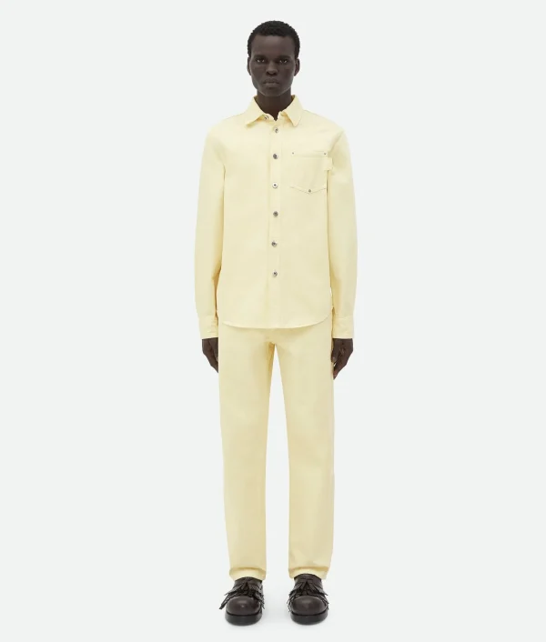 Bottega Veneta Yellow Wash Denim Shirt> Shirts | Denim