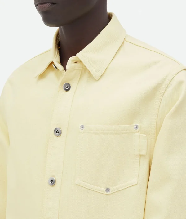Bottega Veneta Yellow Wash Denim Shirt> Shirts | Denim